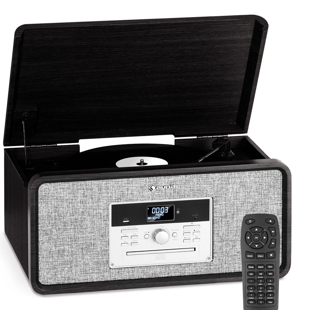 Auna - gramofón s reproduktorom, CD, MP3, USB, DAB+/FM, Obrázok produktu 