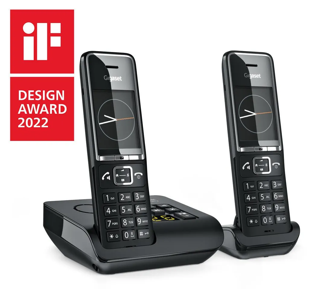 Téléphone fixe sans fil Gigaset COMFORT 550A Duo Noir avec 2 combinés