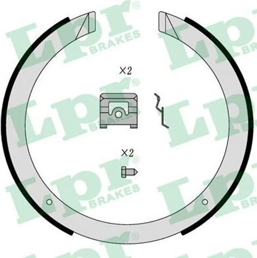 Set Ganasce Freno LPR 01098 per Chevrolet Camaro e Mazda CX-7 | OE 92196003