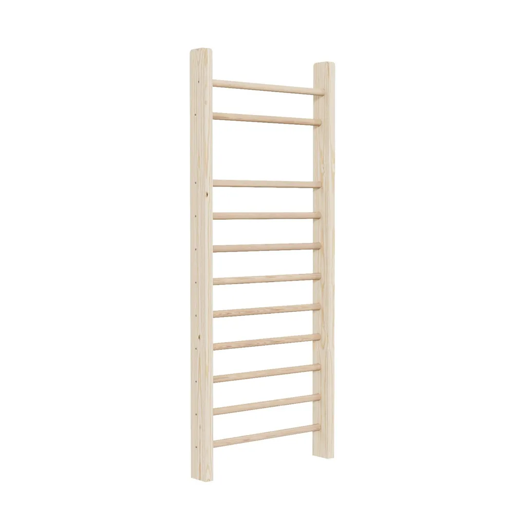 Espalier bois rééducation 195x80cm pour soulager le dos 11 échelons 9651