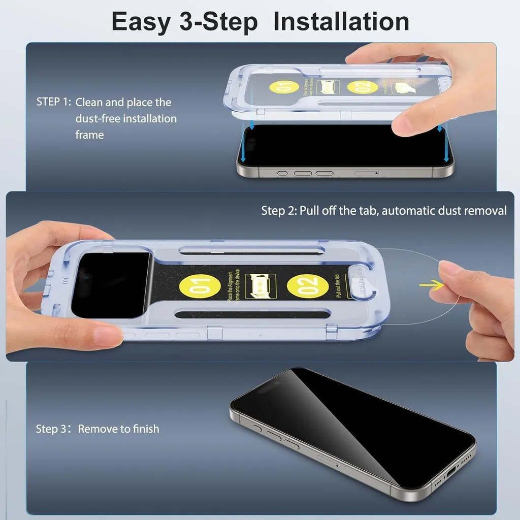 SPARIN Verre Trempé iPhone 16 Pro Max - Protection Écran Blindé 3D 6.9"