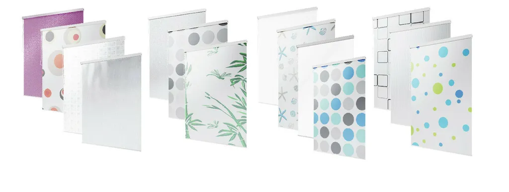 Store Enrouleur de Douche Vert Turquoise - Largeur 160cm Ajustable - 4