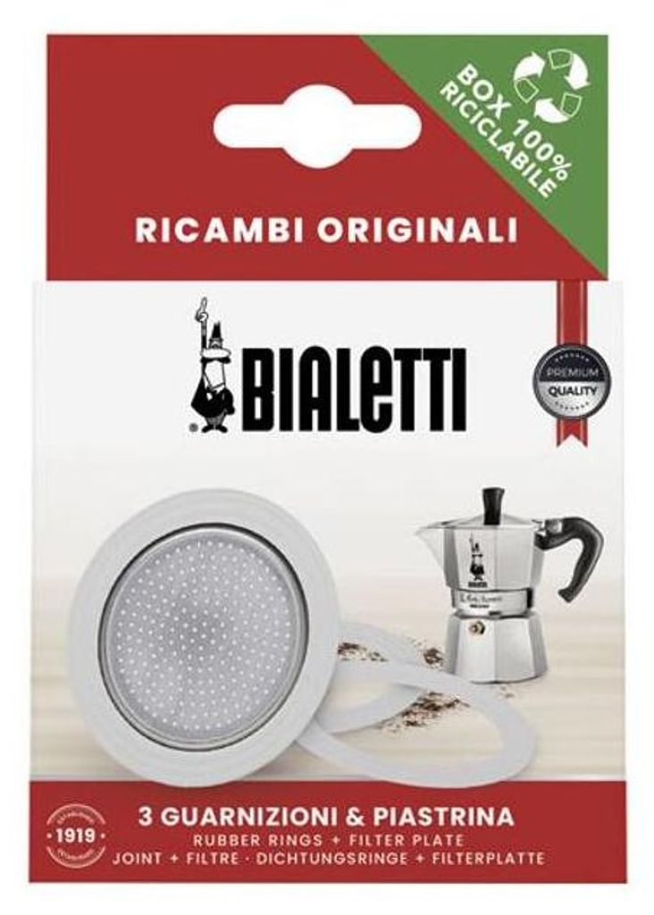 Bialetti Dichtung und Filter für Espressokocher 1 Tasse, Produktbild 