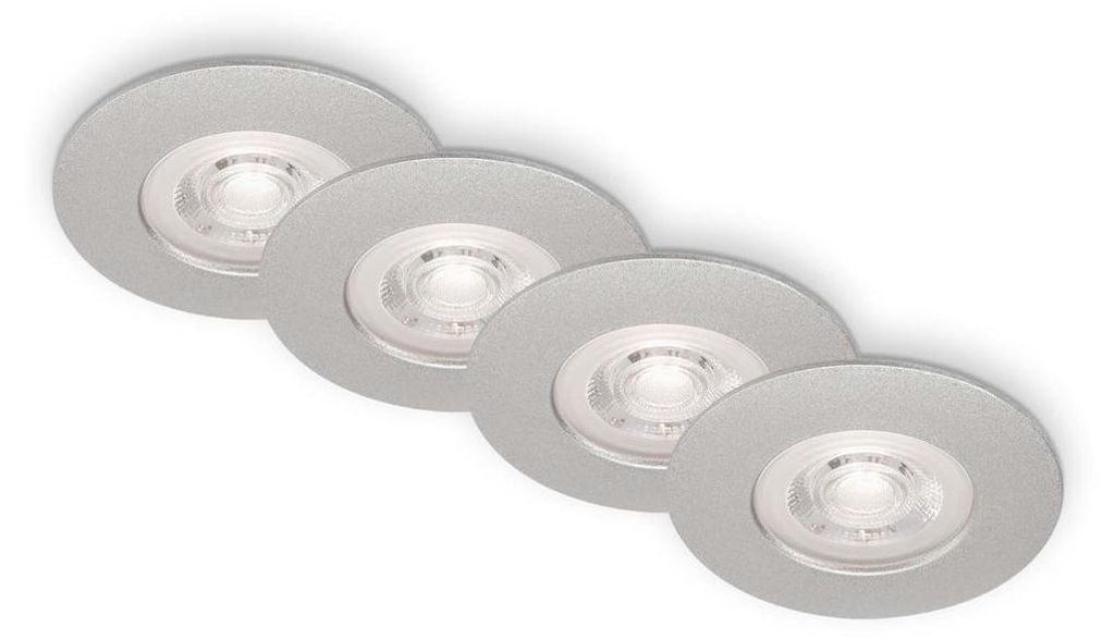 Briloner LED-Einbauleuchten Kulana 4er Set Mini 4,9W 480lm Produktbild 