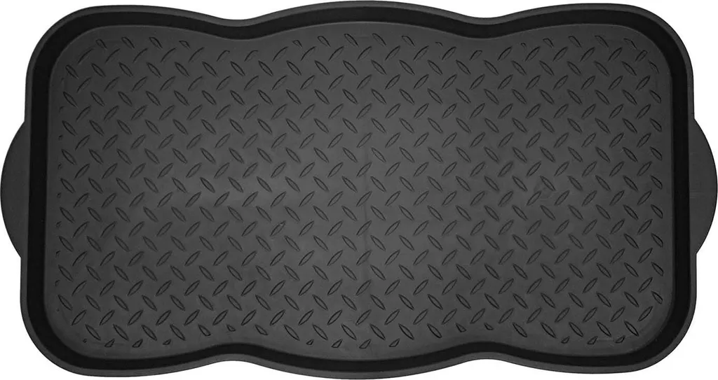 Tapis de propreté et rangement chaussures noir 38x73 e-floor imperméable