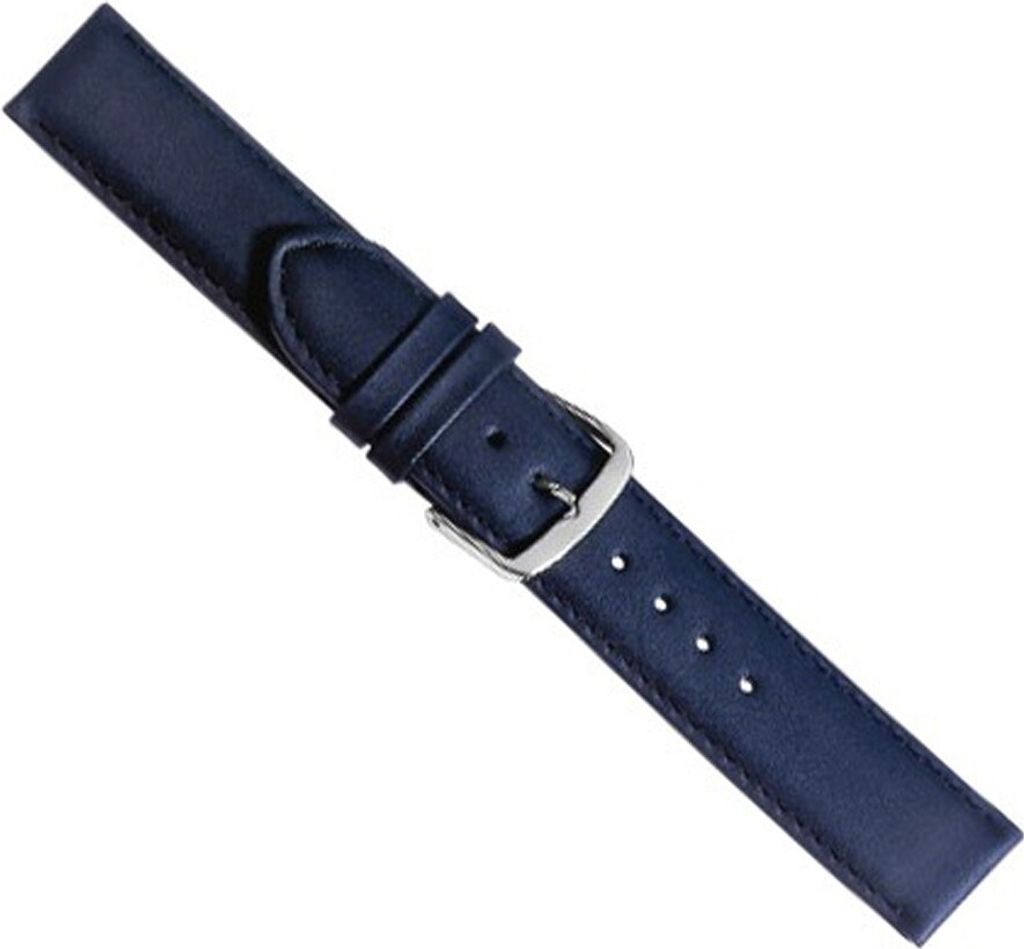 Uhrenarmband Kalbsleder weich dunkelblau Beach 20427S, Stegbreite:12mm