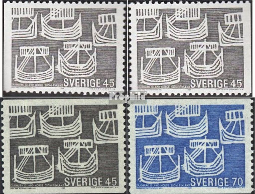 Briefmarken Schweden 1969 Mi 629A,Dl,Dr,630A (kompl.Ausg.) postfrisch Postverwaltungen