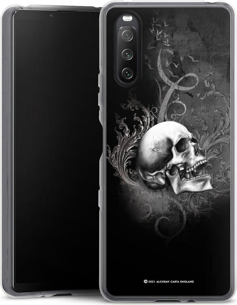 DeinDesign Handyhülle für Sony Xperia 10 III Silikon Hülle Case Smartphone Schutzhülle Gothic Schädel Totenköpfe