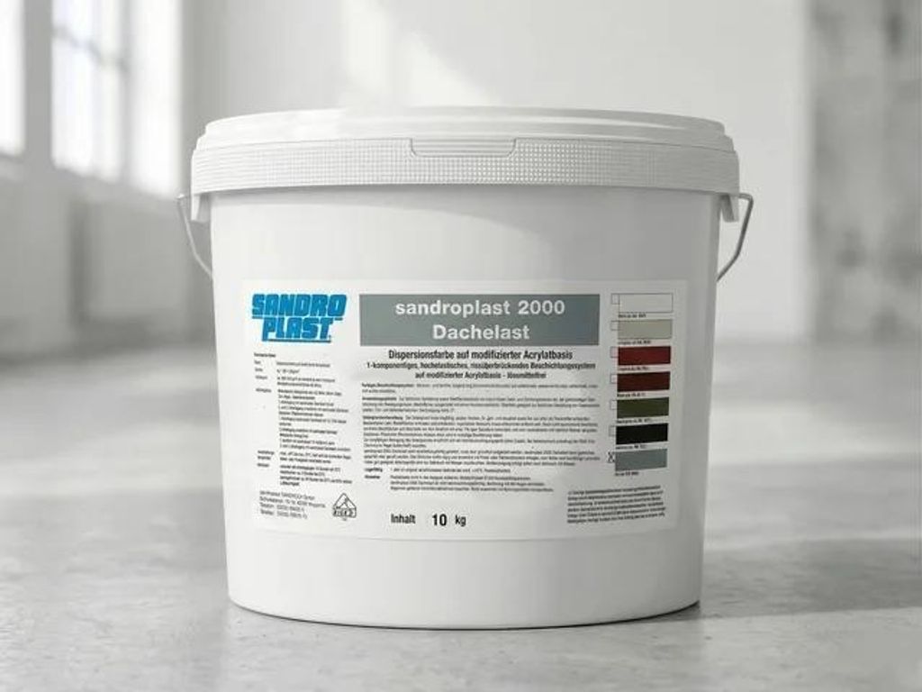 Sandroplast Dachelast 2000 12 kg lichtgrau / kieselgrau RAL Produktbild 