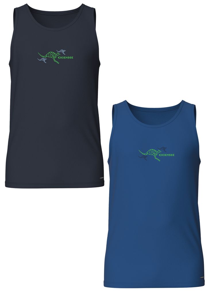 CHIEMSEE Tanktop Boys 2er Pack mit Kangaroo Print Unterhemd für Jungen