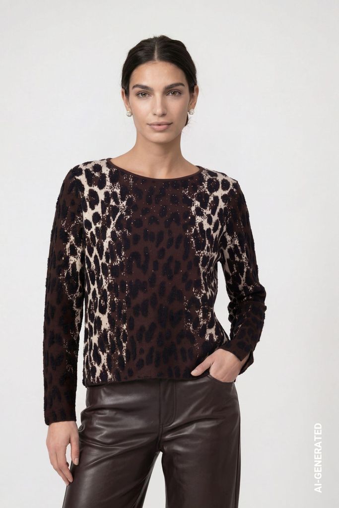 monari Pullover 569 black coffee 36 Produktbild 