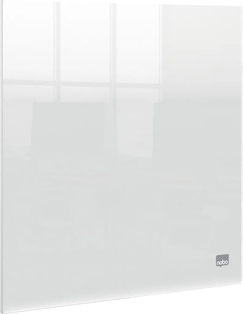 Tableau blanc acrylique Nobo 450mm design sans bordure épaisseur 8mm