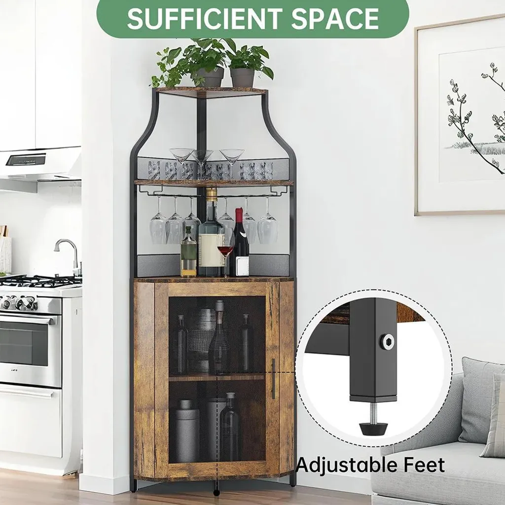 Rangement vin d'angle compact : finissez-en avec le désordre des verres - 10