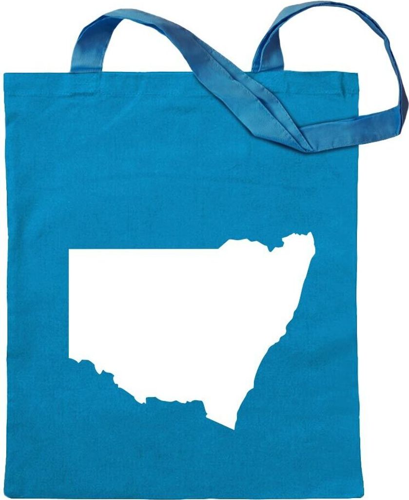 Kiwistar - Baumwolltasche - hellblau - New South Wales Australien - Tragetasche Stoffbeutel Umhängetasche langer Henkel