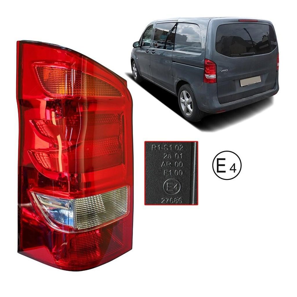 Feu arrière Feu arrière Pour Mercedes Vito W447 Gauche Image du produit 