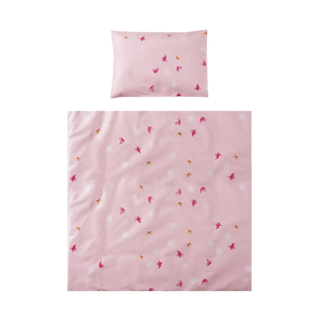 Parure Lit Bébé Lorelli Eva : Sommeil Doux avec Couverture 75x75 Rose - 2