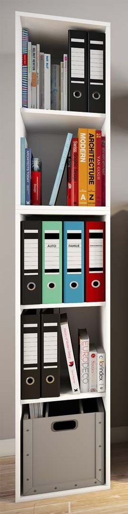 VCM Holzregal stehend | platzsparender Aktenschrank | Maße Produktbild 