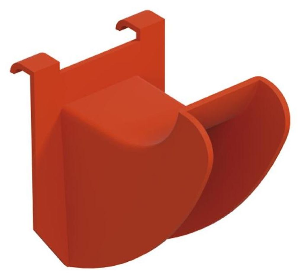 INTEGRI Schienenhalter Typ 2 Garderobensystem Montagehalter Wandschiene