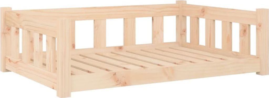 vidaXL Lit pour chien 95,5x65,5x28 cm Pin massif Image du produit 