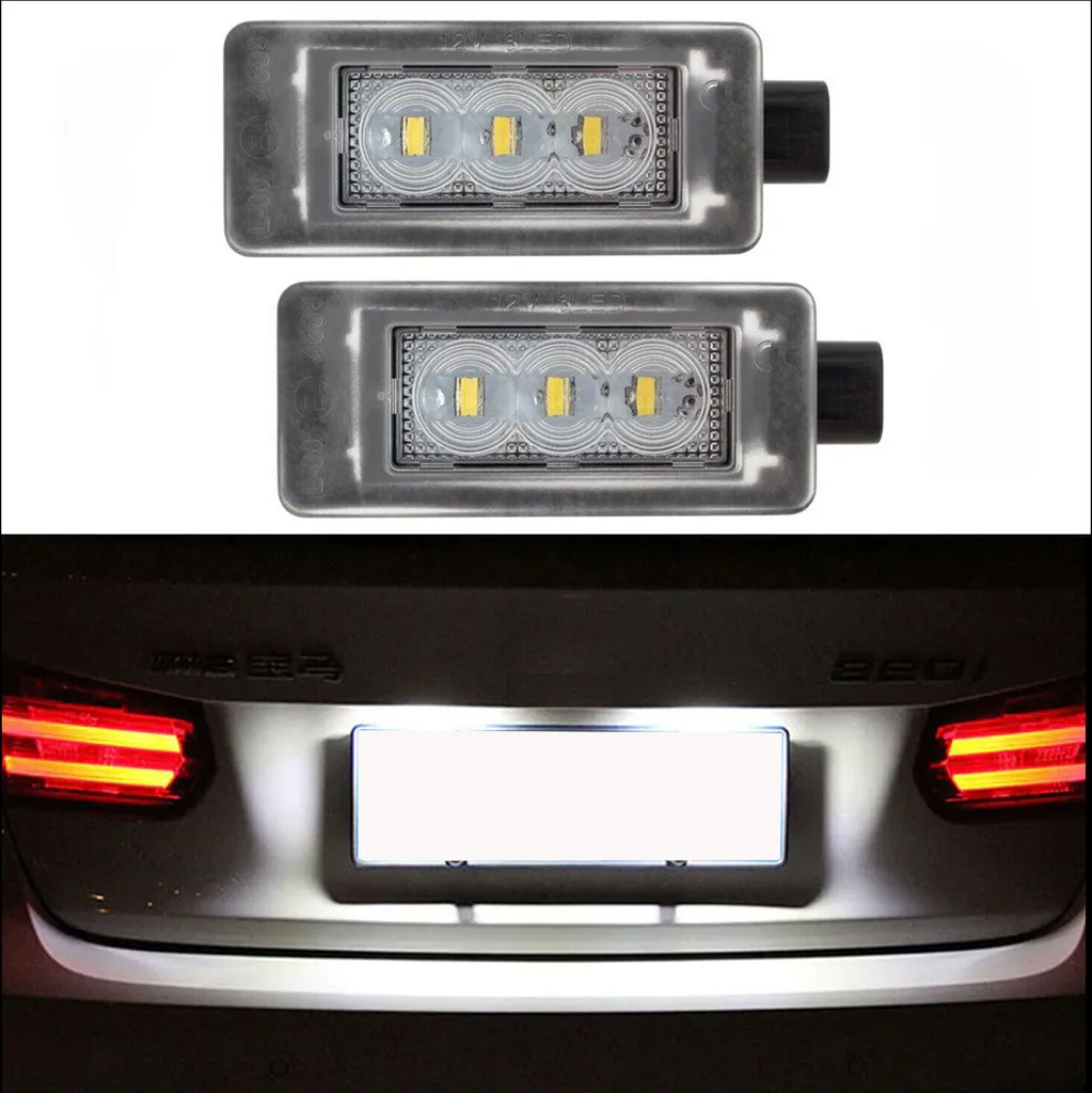 Plafoniere LED Targa Peugeot 207 208 308 II 2008 SMD No Errori 2pz