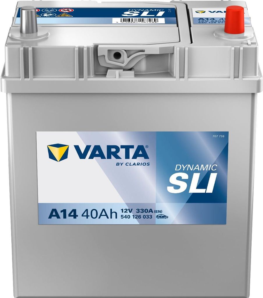 Batteries Varta Dynamic SLI 40Ah, 12V, 330A, A14 Image du produit 