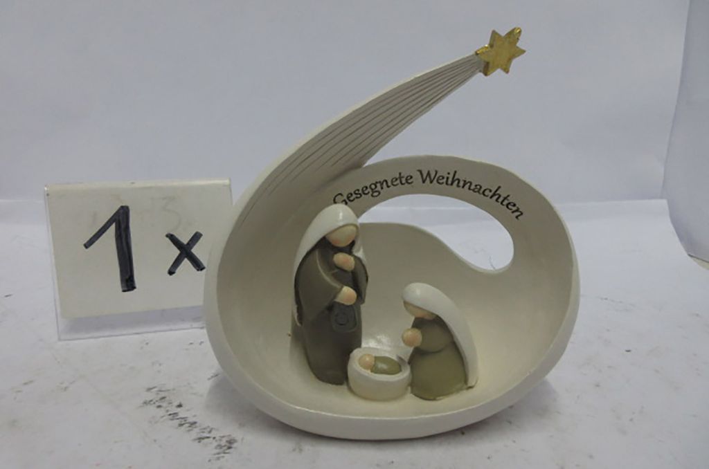 Gilde Krippe "Gesegnete Weihnachten" H.17 cm 55120