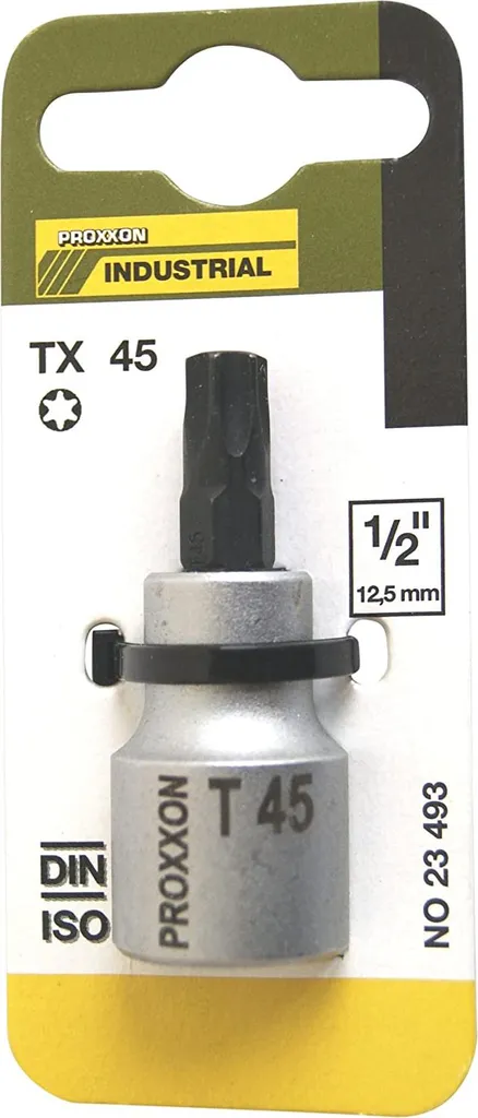 Proxxon 23493 Bussola 1/2" TX T45 - Qualità Industriale per Officina