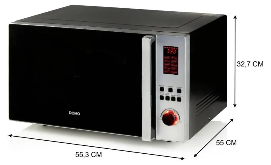Four micro-ondes combiné gril 42 litres Domo noir haute performance