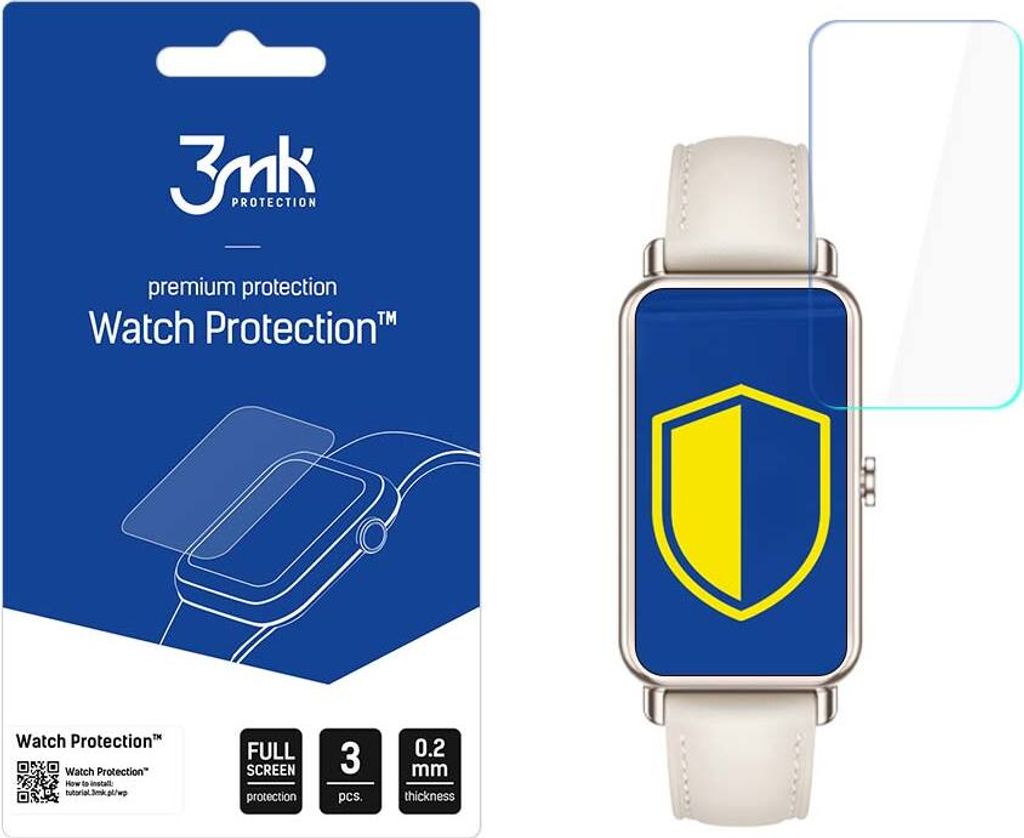 3mk Display Schutzfolie Watch Protection für Huawei Watch Fit Mini 0,2mm (3 Stück)