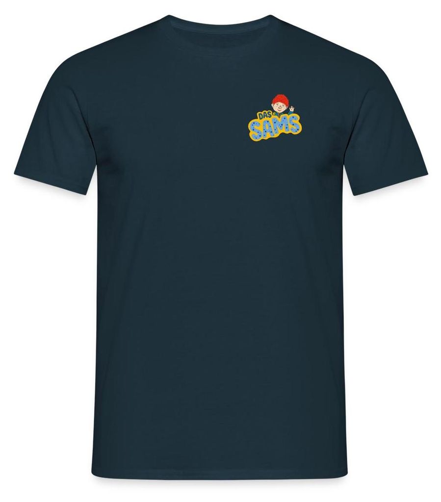 Spreadshirt Das Sams | Logo Mit Winkendem Sams Männer T-Shirt, XL, Navy