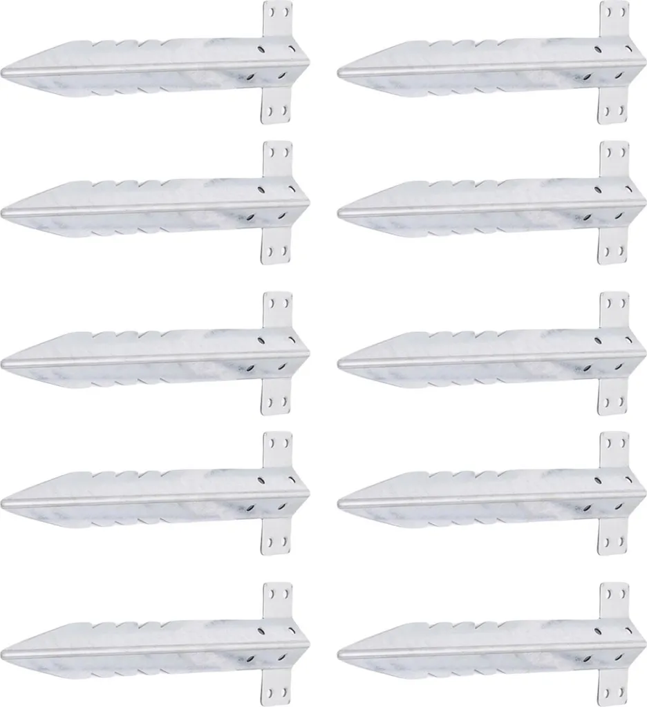 Lot de 10 Fixations pour Traverses de Jardin en Acier Galvanisé Durable
