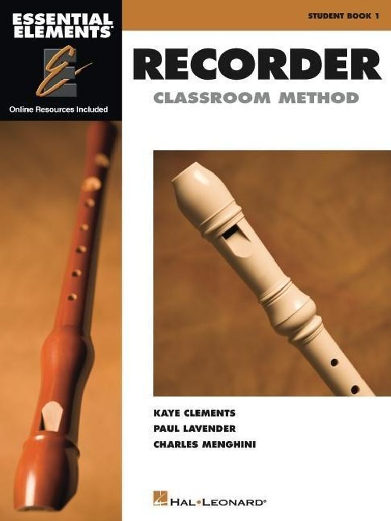 Essential Elements for Recorder Classroom Method Student Book 1 130 Songs Sheet Music with Online Audio and Video Recorder Songbook Hal Leonard Beg...