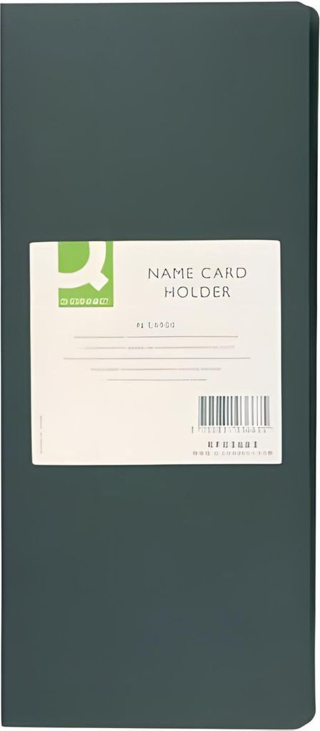 Q-Connect® KF03663 Libro dei biglietti da visita nero per Immagine del prodotto 