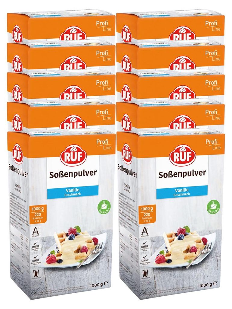 RUF Soßenpulver Vanille Geschmack ohne Kochen 1000g 10er Produktbild 