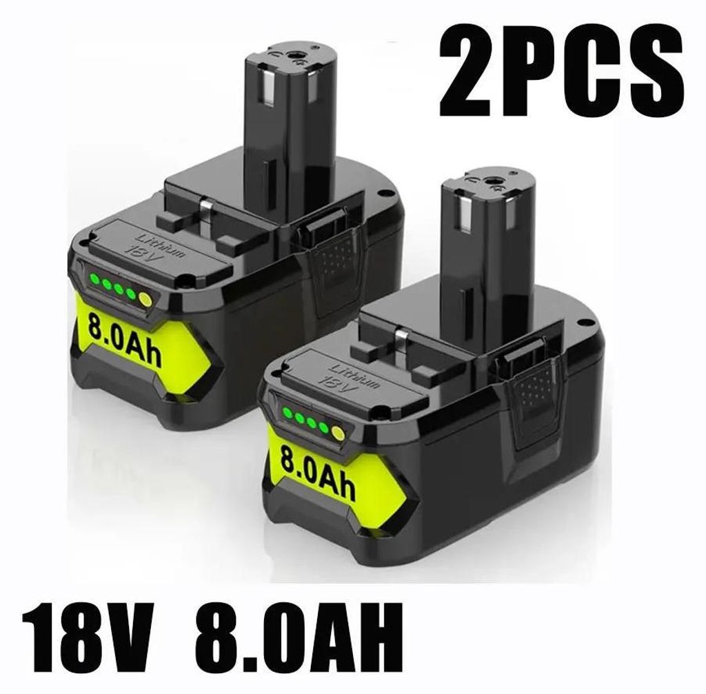 18V 8,0Ah Akku - Ersatzakku für Elektrowerkzeuge - Ni-Cd - kompatibel mit P104 P105 P102 P103 - 2er Pack
