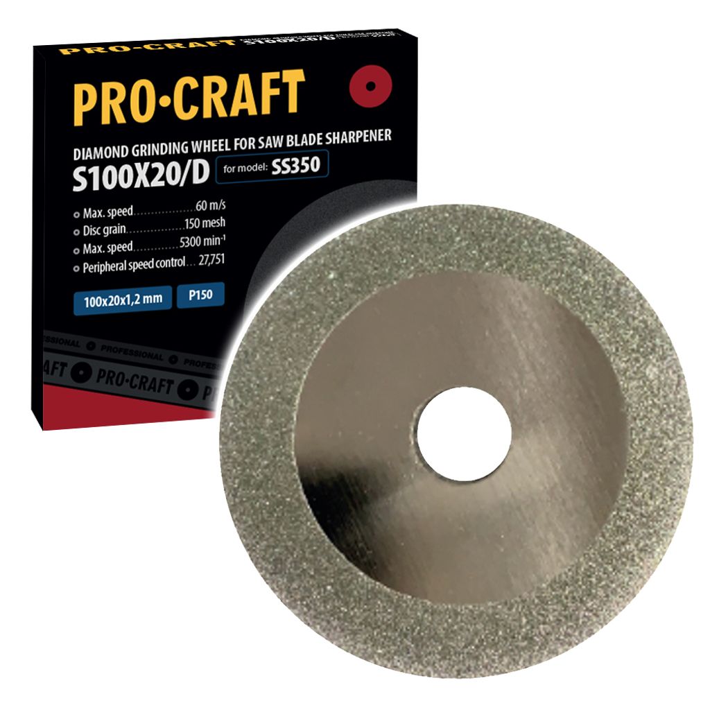 Mola per affilatrice di lame Procraft S100X20/D /SS350 Immagine del prodotto 