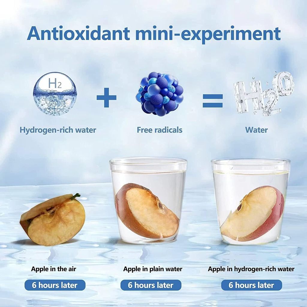 Wasserstoff-Wasserflasche 1000ml - Bis 1500ppb Generator