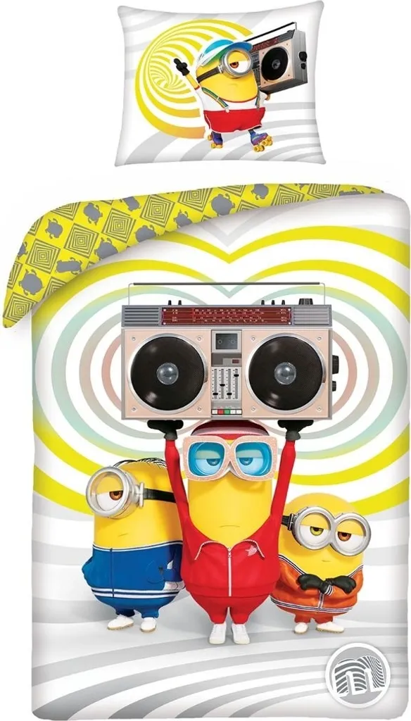 Parure de lit enfant Despicable Me - Housse de couette colorée 1 place