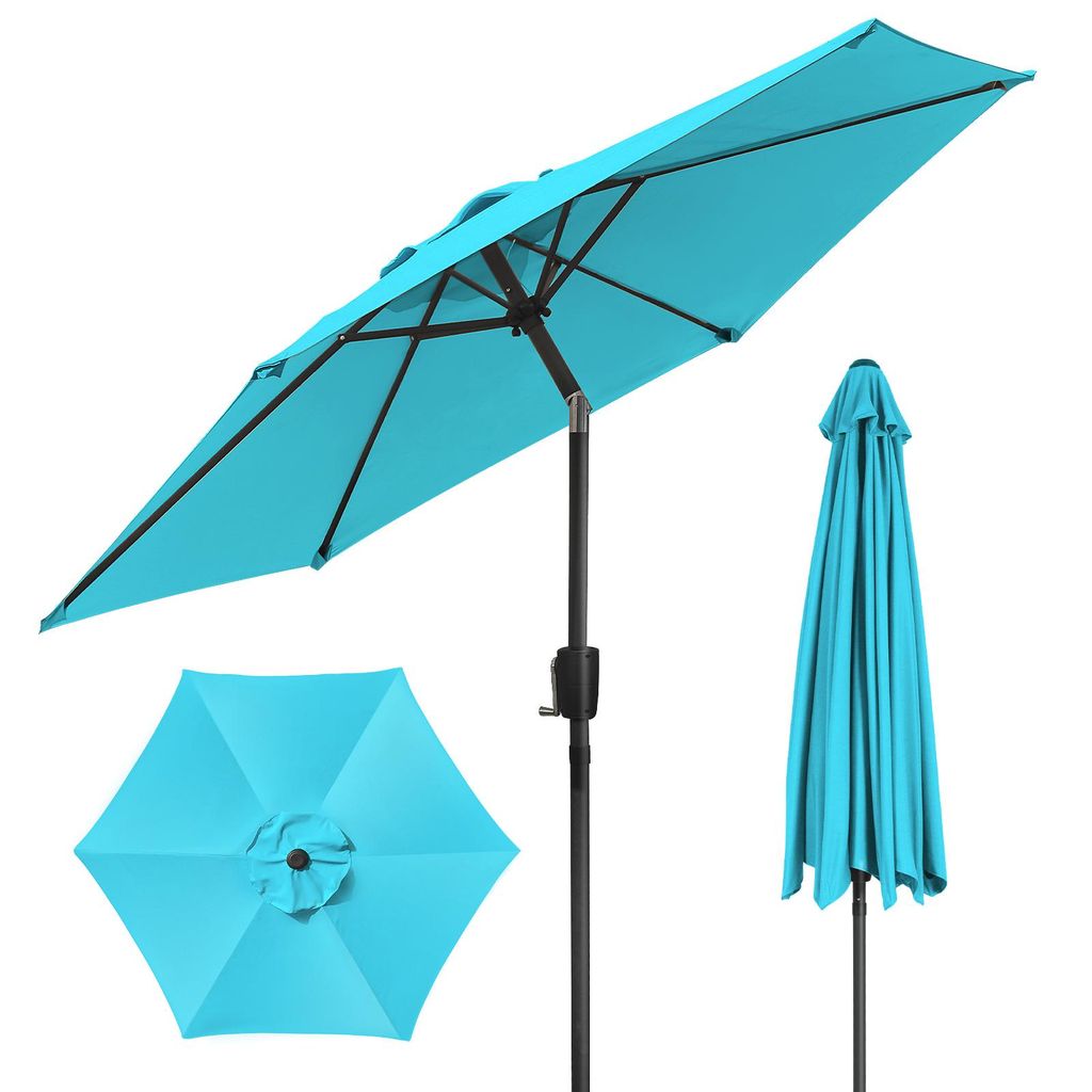 Parasol Puluomi 225 cm avec manivelle, fonction Image du produit 