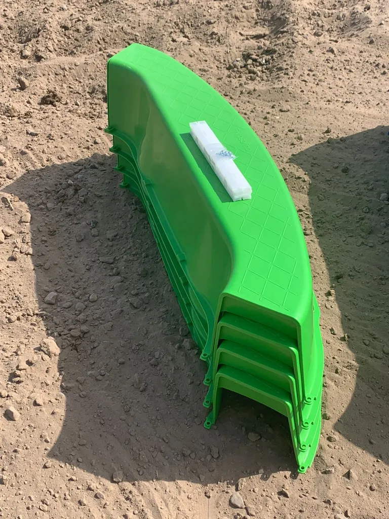 Bac à sable en plastique durable 150x150 cm : fini la moisissure du bois