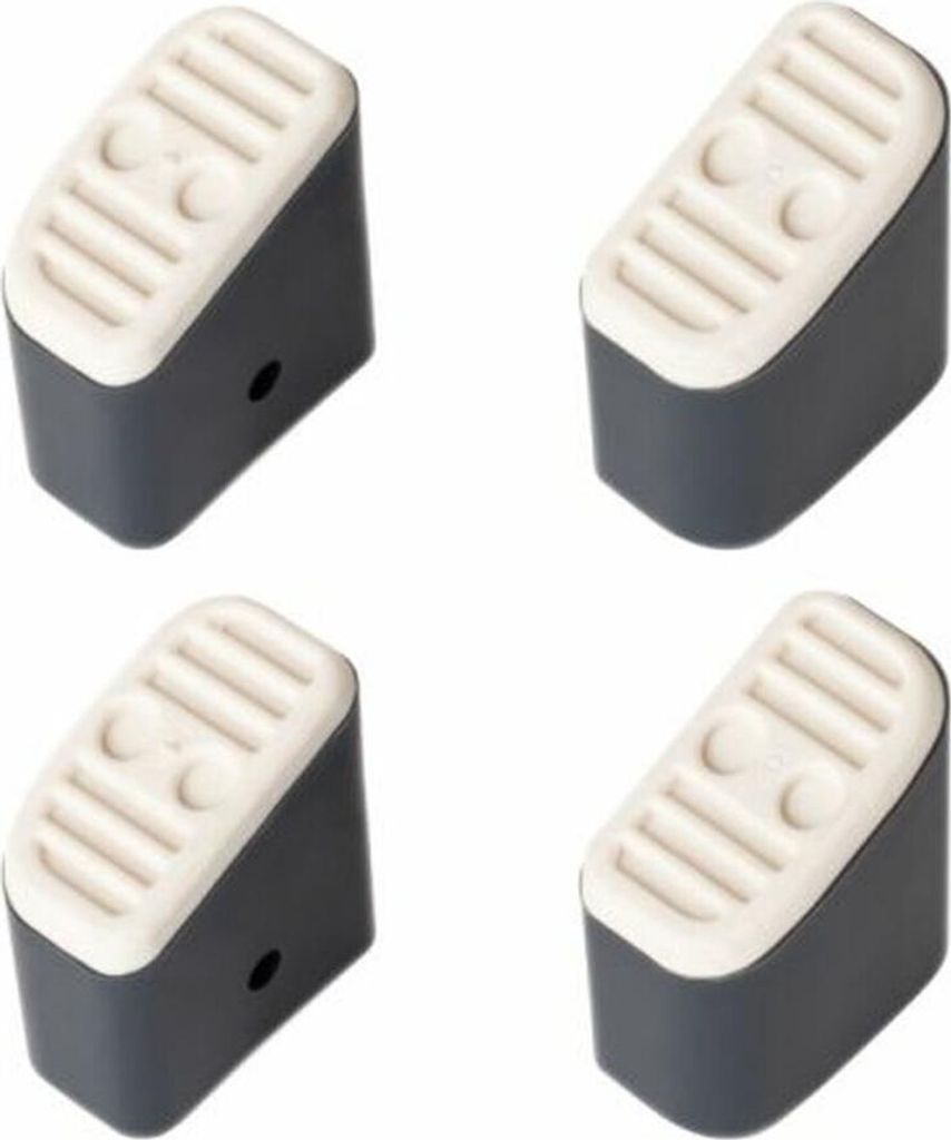 Hailo Fuß-Set in grau mit Softgrip für Klapptritt Hailo D60 und Step-ke/L90