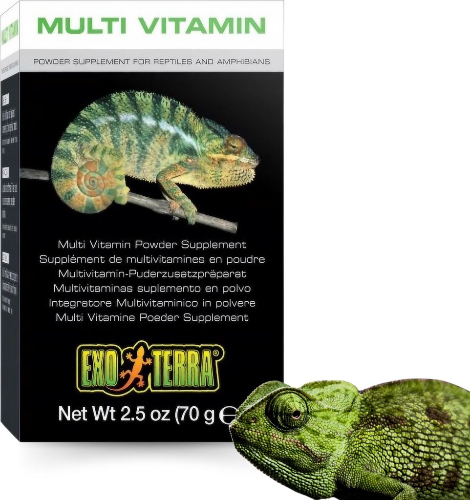 Exo Terra Complément alimentaire en poudre, multivitamines, Image du produit 