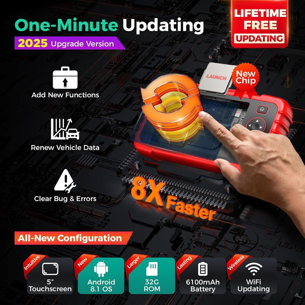 LAUNCH CRP123X V2.0 OBD2 Diagnosegerät, Professioneller Produktbild 7