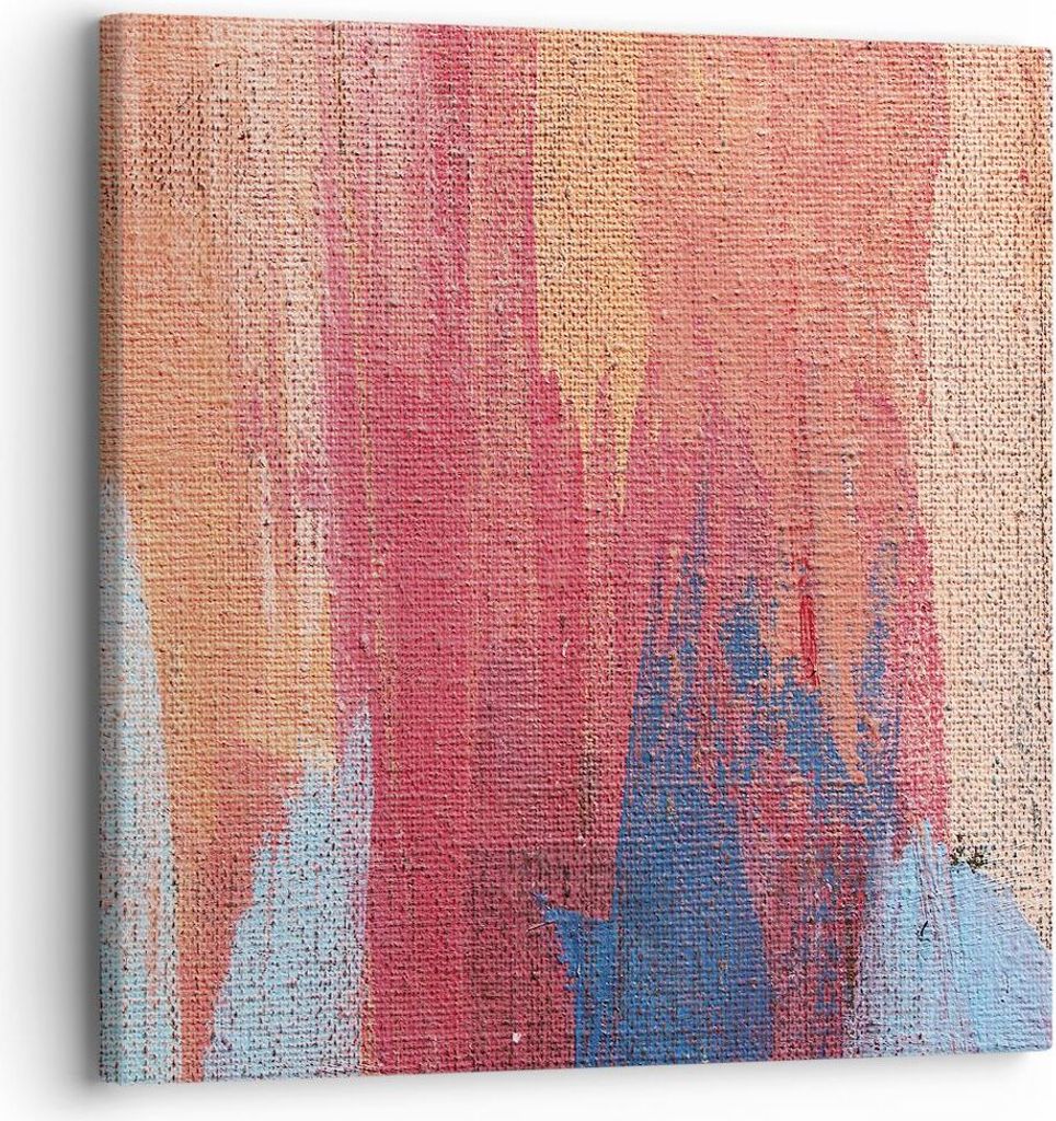 Bild auf Leinwand - Leinwandbild - Einteilig - Die Farben Farben Abstraktion - 30x30cm - Wand Bild - Wanddeko - Wandbilder - Leinwanddruck - Bilder...