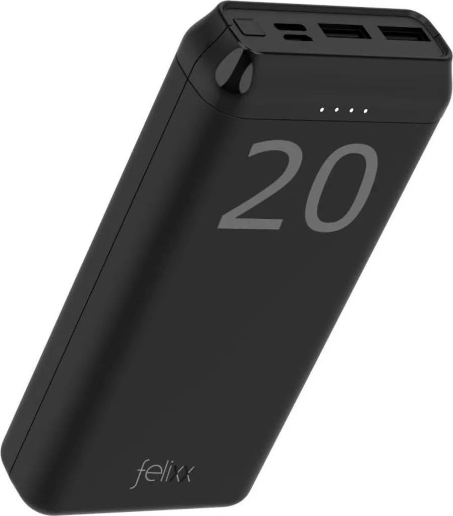 Chargeur Portable felixx Powerbank Pro 20 000 mAh pour Voyage et Pro