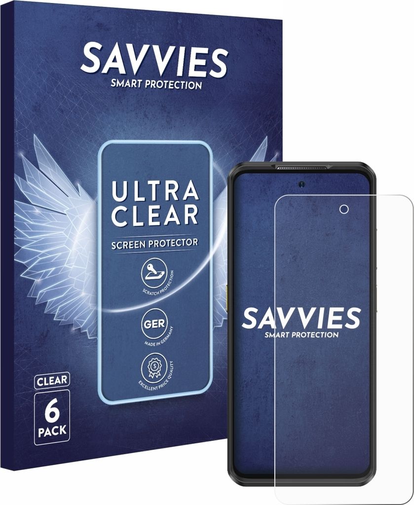 6x Für Ulefone Armor 25T Pro Schutzfolie Savvies Displayschutz Display Schutz Folie Klar Transparent