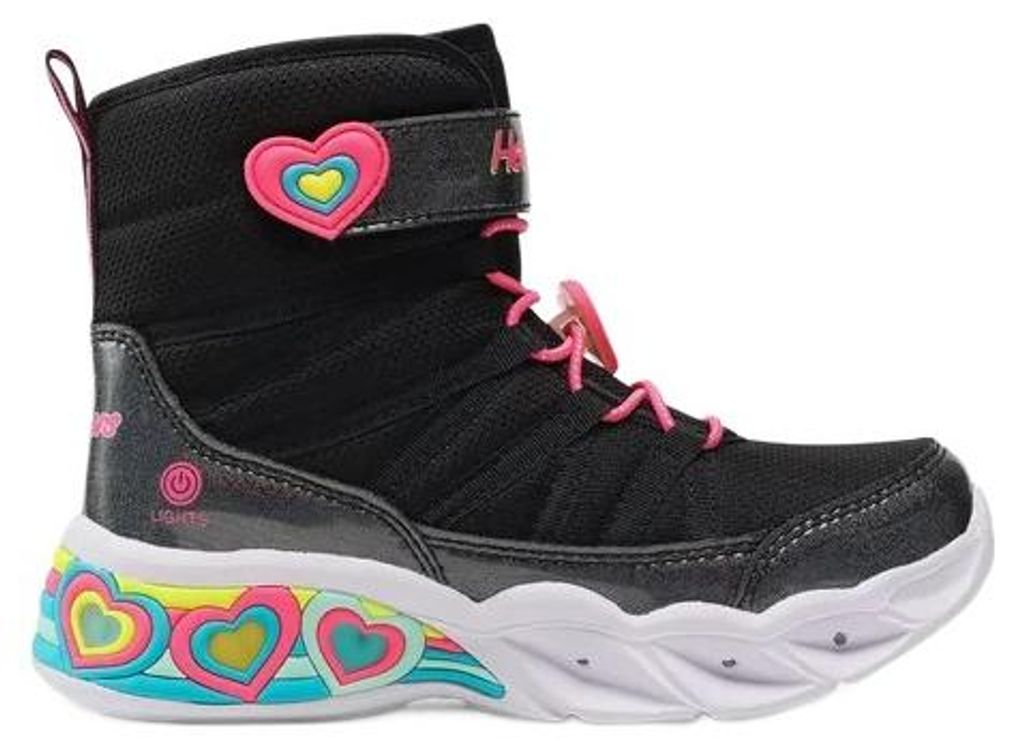 Dětské boty Skechers Sweetheart Lights, barva černá/růžová, Obrázek produktu 