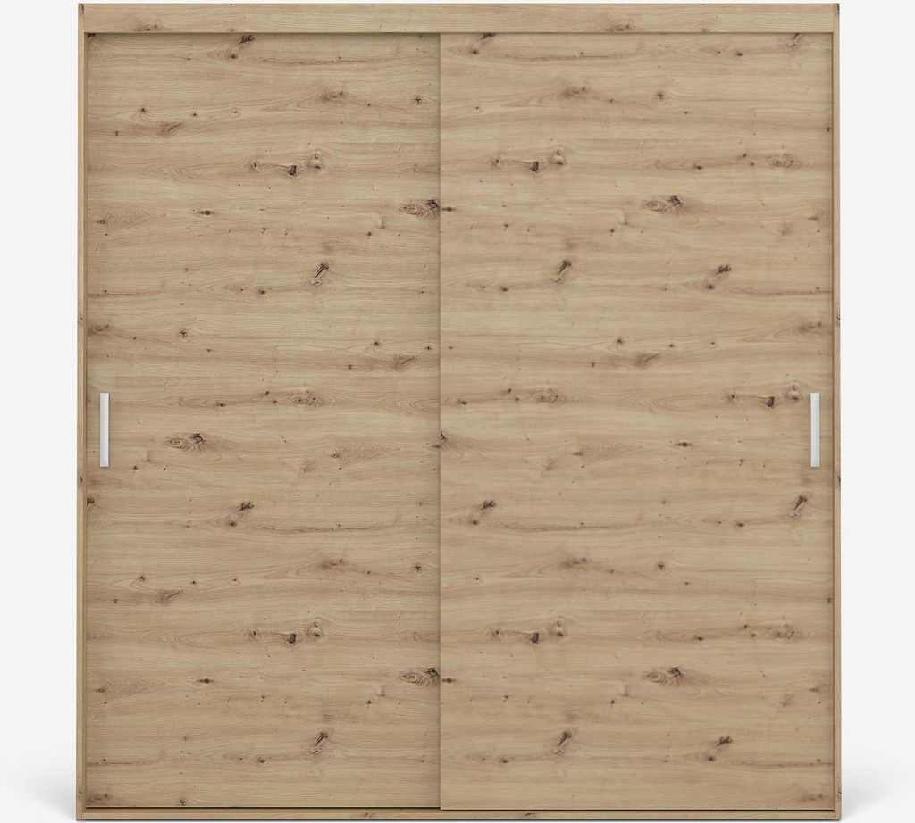 VIKK - Kleiderschrank Schiebeschrank, Schrank Skei - Wohnzimmer, Flur, Schlafzimmer - Garderobenschrank mit viel Stauraum - Schiebetürsystem, robu...