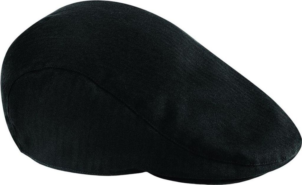 Beechfield - Zeitungsjungenhut für Herren/Damen Uni PC7041 (S-M) (Schwarz)