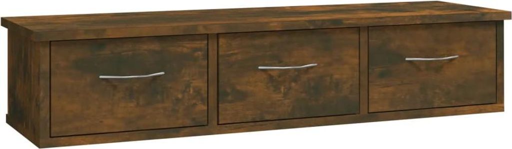 vidaXL Wandschrank Räuchereiche 88x26x18,5 cm Holzwerkstoff